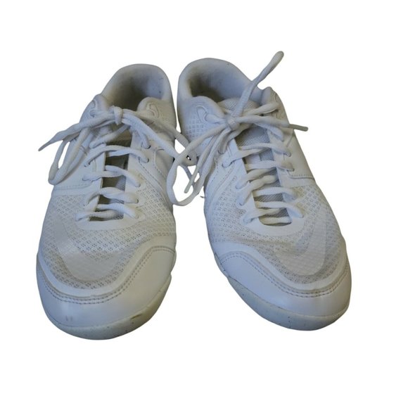 Nike Womens Cheer Shoes Scorpion 5 White Bubble Laces Back Tab Flexible Stunting - Picture 4 of 10
